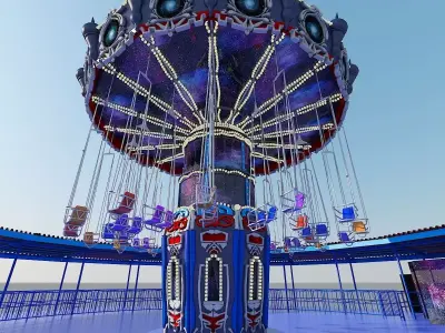 Chair Swing Ride 3D model