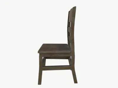 wood chair 3D model buy