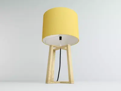 Desk Lamp - Mustard  3D model