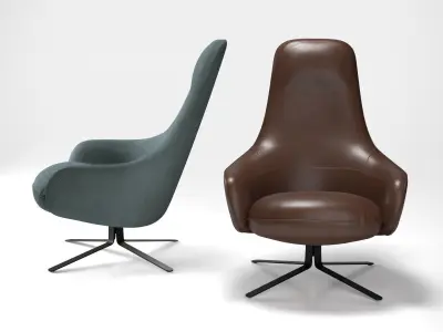 Moa High Back Chair 3D model