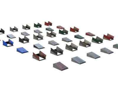 Basement Entrance Pack Low-poly 3D model