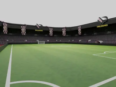 Palermo Football Stadium Low-poly 3D model