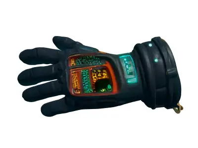 SciFi Futuristic Tactical Smart Glove Low-poly 3D model