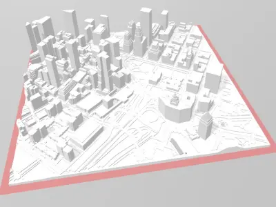  Manhattan New York City  3D print model FREE DAWNLOAD Free 3D print model