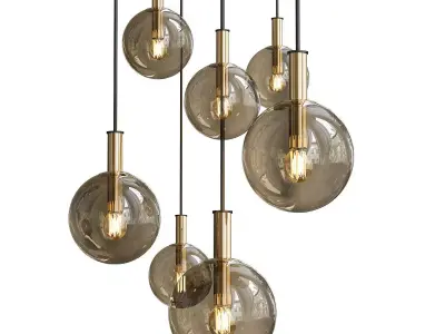 Glass Pendant Light 3D model