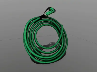 Gardening Tools - Garden Hose Low-poly 3D model
