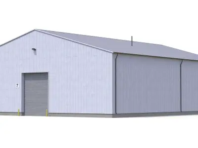 Industrial Building 39 PBR Low-poly 3D model