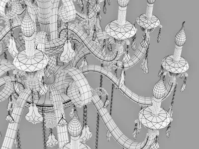 788154 Lusso Osgona Chandelier 3D model