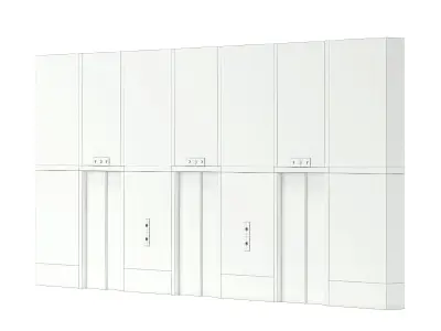 Elevator Doors 3D Model 3D model