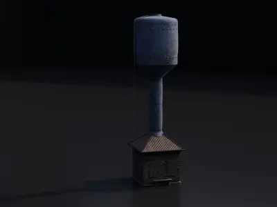 Water pump House 3D model