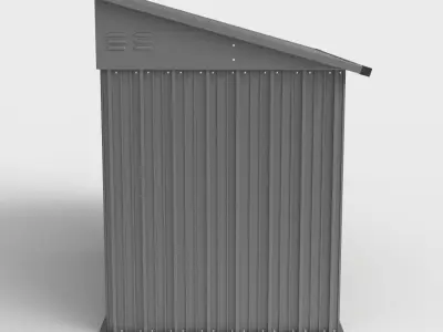 STORAGE SHED Low-poly 3D model