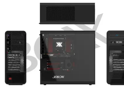 Boxx Workstation Free 3D model