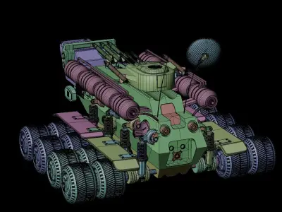 Fast Intervention Rover 3D model