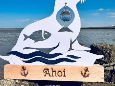 Maritime Suncatcher Seal 3D print model