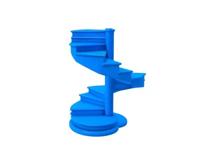 stairs -  stairs stl - wooden stairs -  stone stairs  3D print model