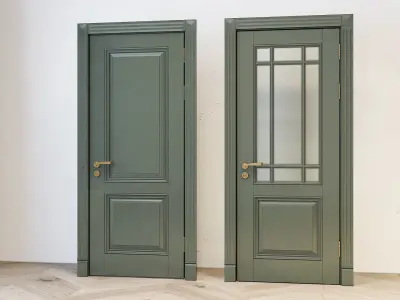 Door Number 1 -002 Low-poly 3D model