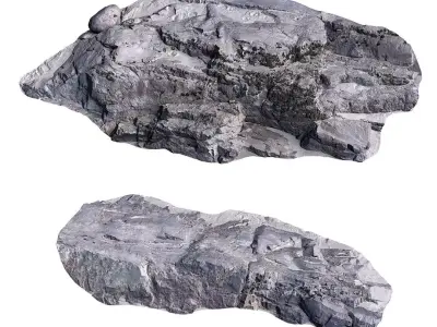 Altay Rock scan 2 Low-poly 3D model
