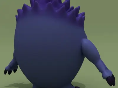 Cartoon Monster Teddy 3D model