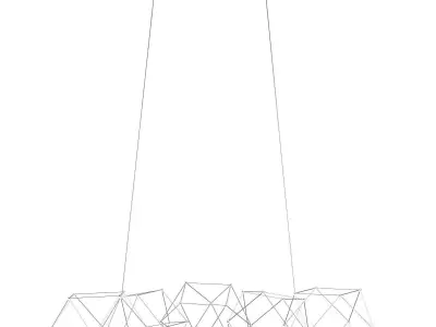 Quasar Holland Cosmos chandelier 3D model
