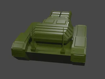 Sci-Fi Battle Tank 3D print model