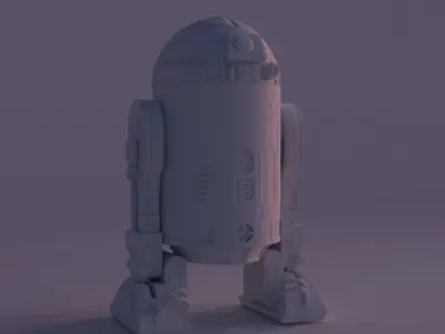R2-D2 star wars r2d2 robot 3D model