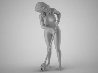 Cleaning Staff 3D print model