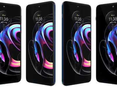 Motorola Edge 20 Pro Midnight Blue 3D model