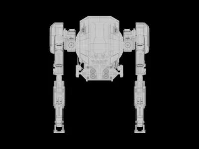 Cyberpunk Mech Suit 3D model