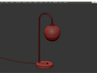 CEDAR AND MOSS TABLE LAMP Low-poly 3D model