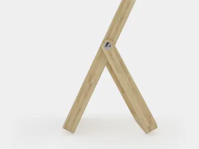 Ash table mirror 3D model