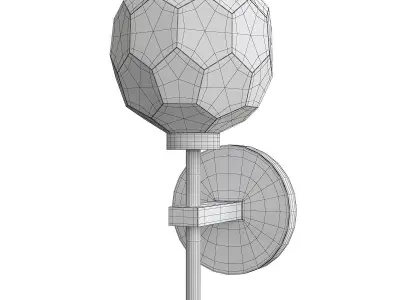 Parisian Wall Sconce Low-poly 3D model