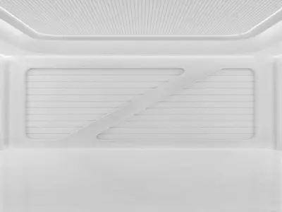 White Base Showroom - 3 Scenes Pack Low-poly 3D model