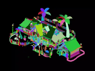 Tutor Family - Mickey Lodge 02 3D model