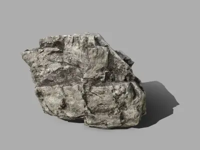 Rock Set Low-poly 3D model 15