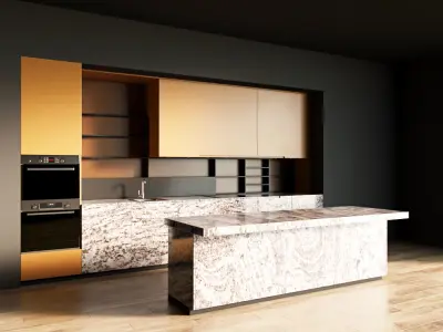 60-Kitchen12 matte 5 3D model