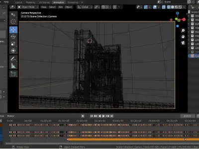 Blender Eevee Minimalist Home Design Low-poly 3D model 3D model
