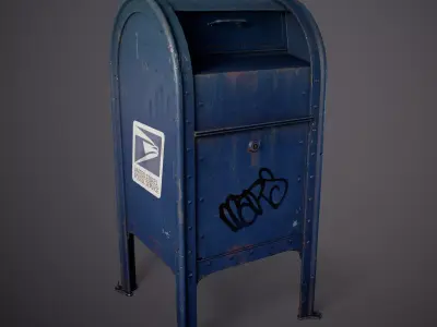 Mailbox - Gameready Asset Low-poly 3D model