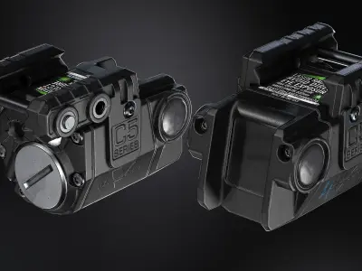 Viridian C5L Laser -  light Low-poly 3D model