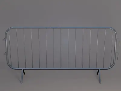 Crowd Control Barrier Low-poly 3D model purchase