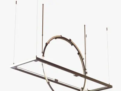 Hubbardton forge Theta LED Pendant 3D model