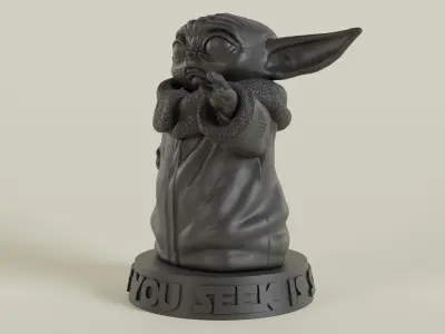 Baby Yoda 3D Model 3D print model