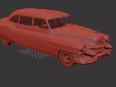 Cadillac 75 Mk4 sedan 1953 3D print model