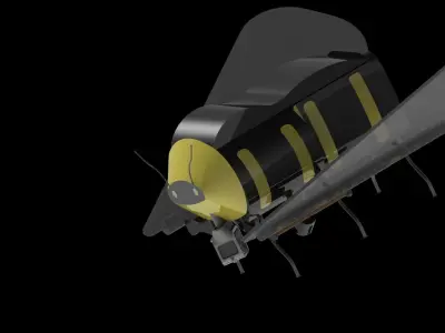 Drone light bulb 3D model