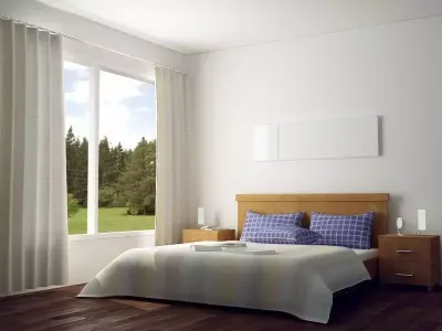 Interior Lighting in Vray Scene- Bed Room  3D model