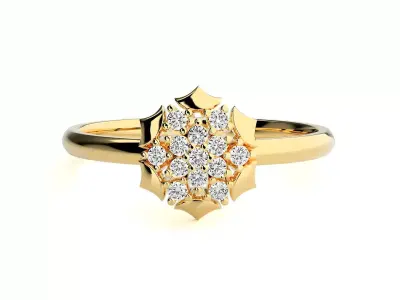 Women ring 3D print model 148