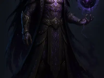 Voidcaller  The Master of Dark Arcana Low-poly 3D model