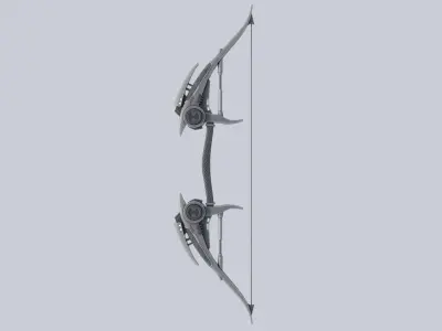 Scifi bow Low-poly 3D model