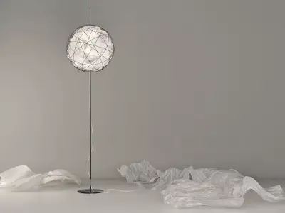 Knuller floor lamp with paper 3D model