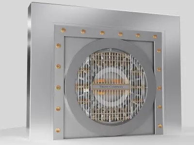 BANK VAULT DOOR Animated  3D model