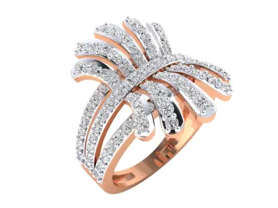 Women Ring Render 3dm STL MTL SLC JCD OBJ FBX Details 3D print model 38